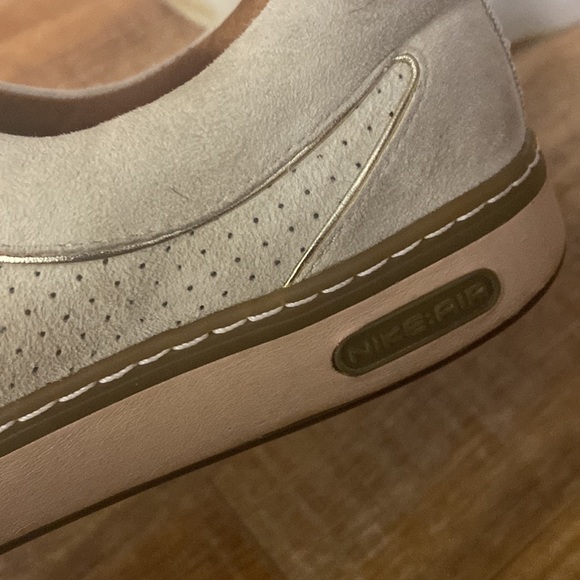 Cole Haan Nike Air G Series Lace Up Suede Leather Sneaker tan & rose gold size 6 - Picture 8 of 12